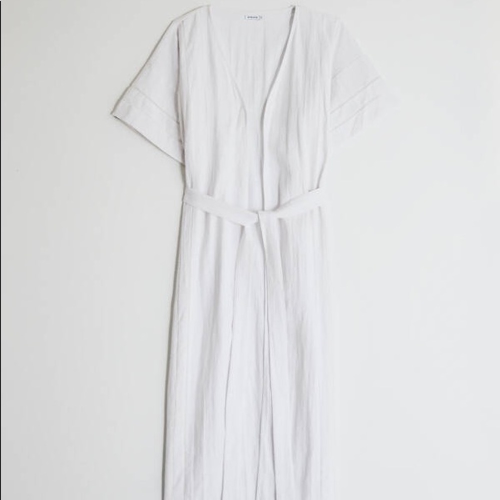 Stelen Lena Linen Duster in White, Need Supply
